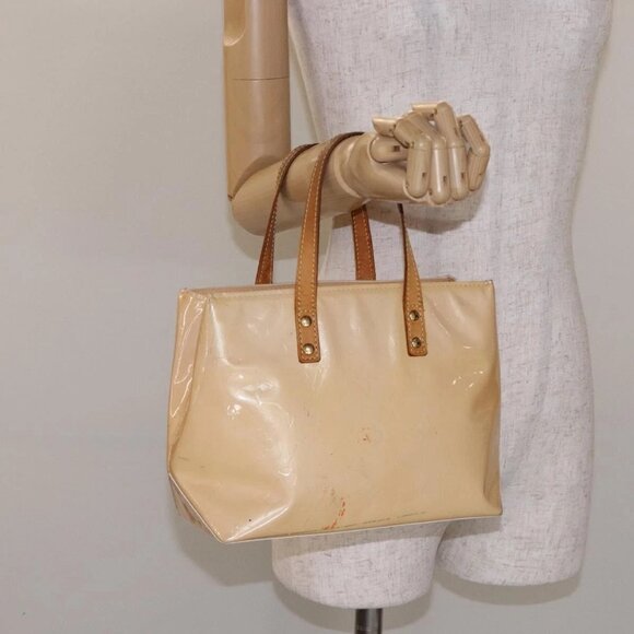 LOUIS VUITTON Monogram Vernis Reade PM Bag Marshmallow Pink M91306 Auth bs27748 - Picture 14 of 16
